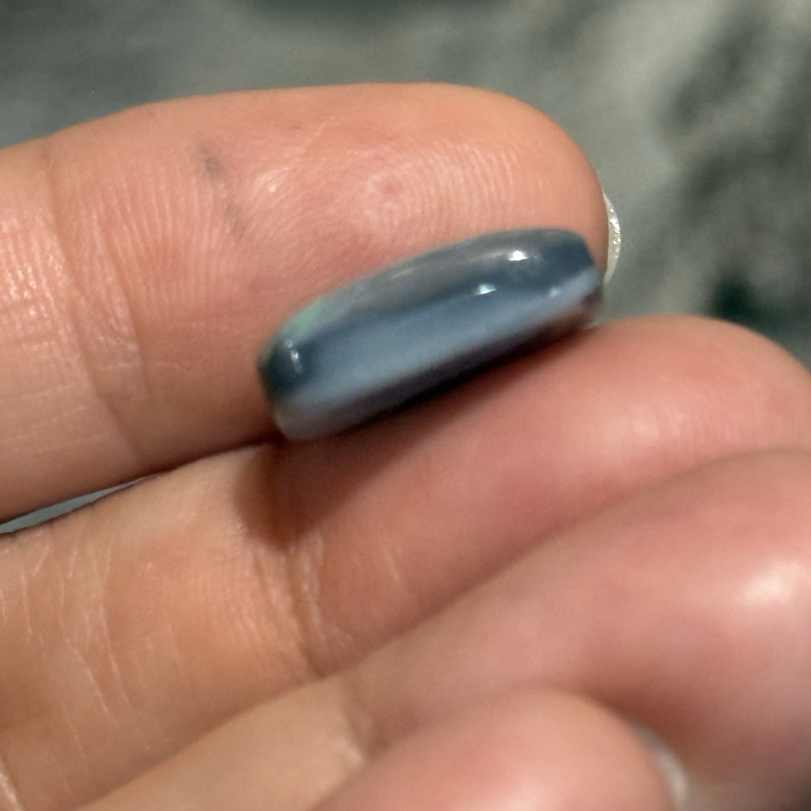 7.10ct 15.7×10.6×5.4mm Solid Picture Australian Black Opal Cabochon Loose Gem