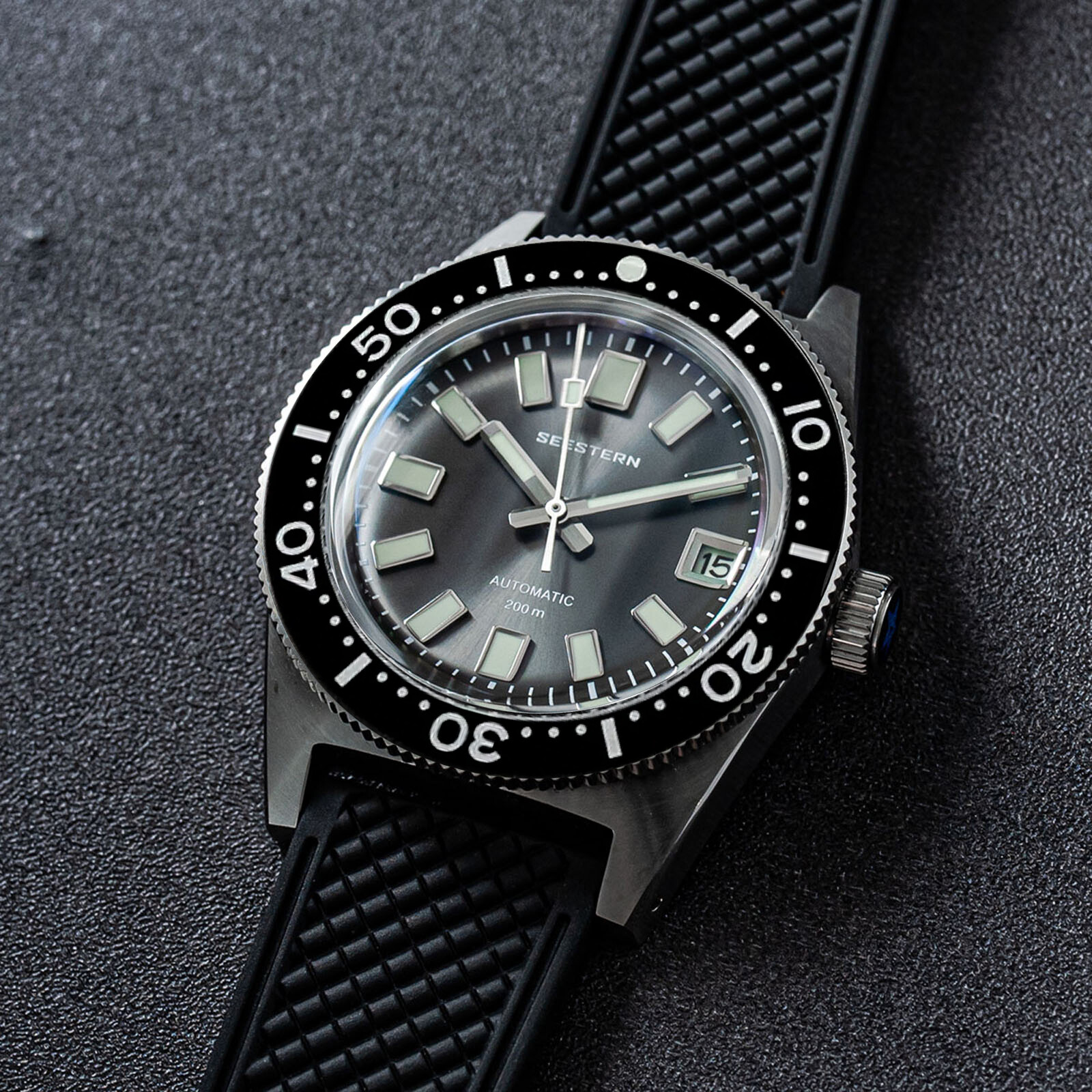 Seestern V3 62MAS 20ATM Genuine Ceramic Bezel 200m DIVER’S Watch SE2021-D62S-SK