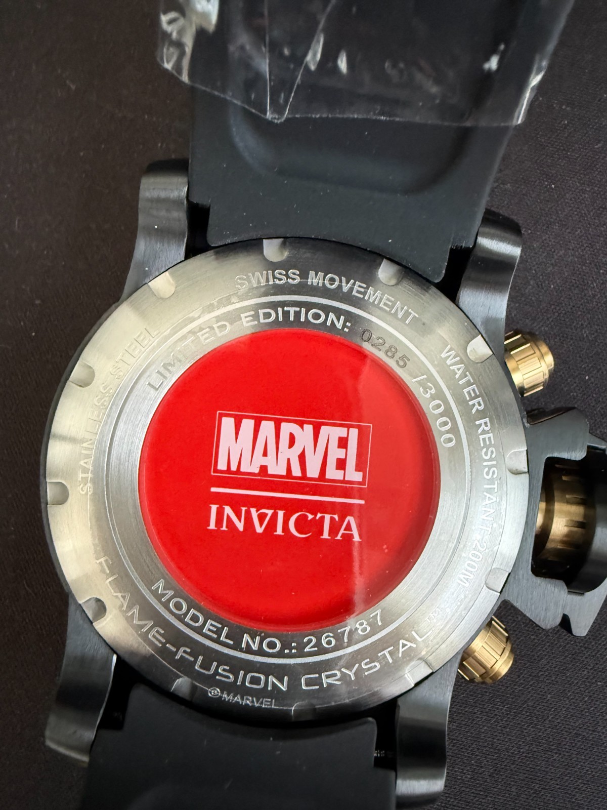 Invicta Marvel Punisher Men’s Limited Edition Gold Watch 285/3000