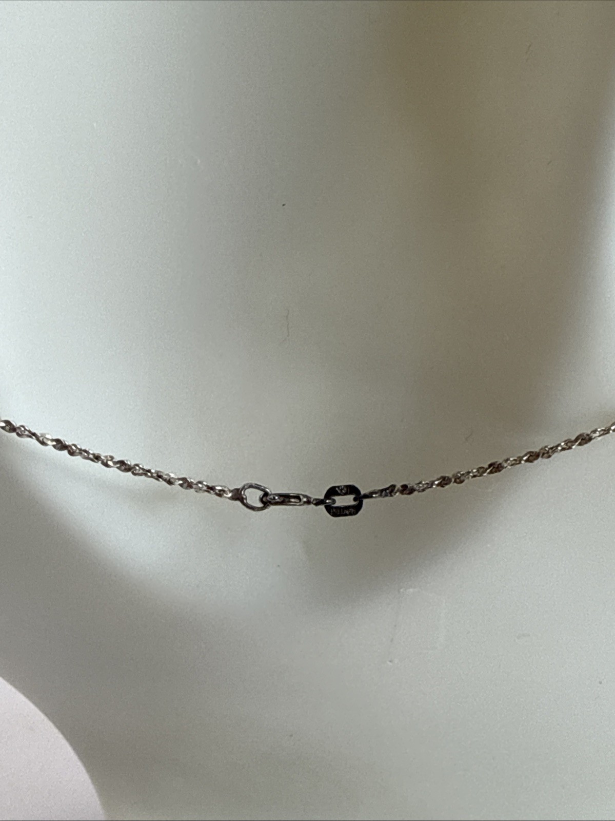 STERLING SILVER Cross Pendant 1 1/8” w/ 1mm Width 18″ Chain 3.61g