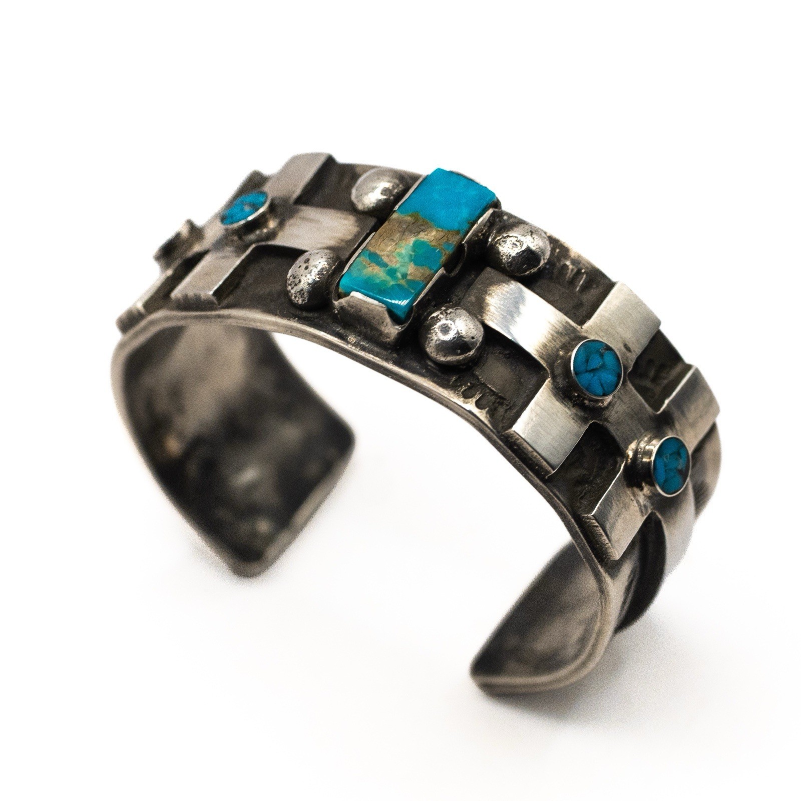 Dragonfly Silver Cuff Size 5.75 Turquoise Southwestern Collectors Piece