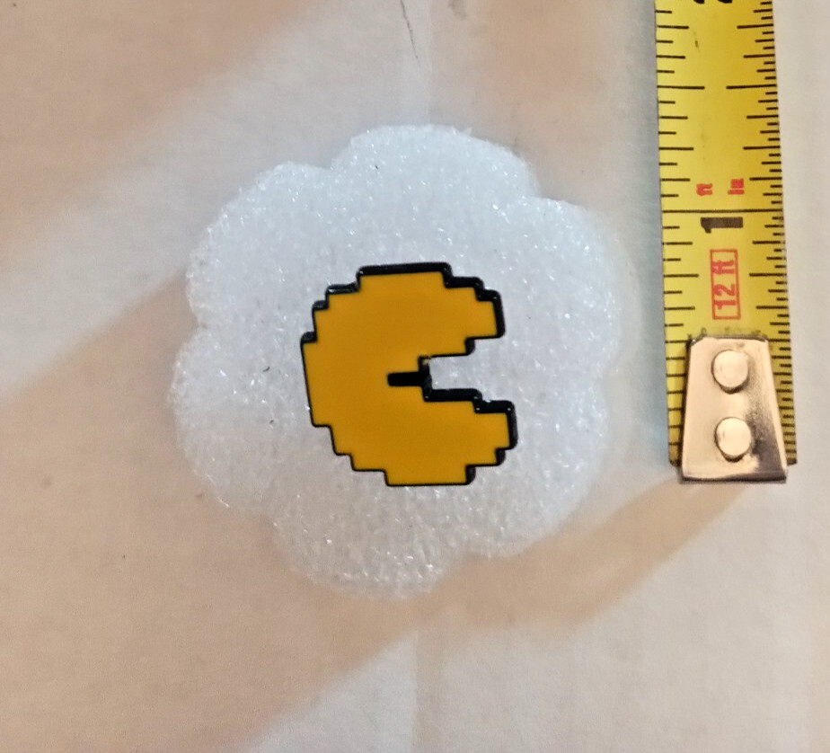 PAC MAN- ENAMEL PIN-SHIP ALL THE PINS YOU BUY FOR $4.99-VISIT OUR STORE