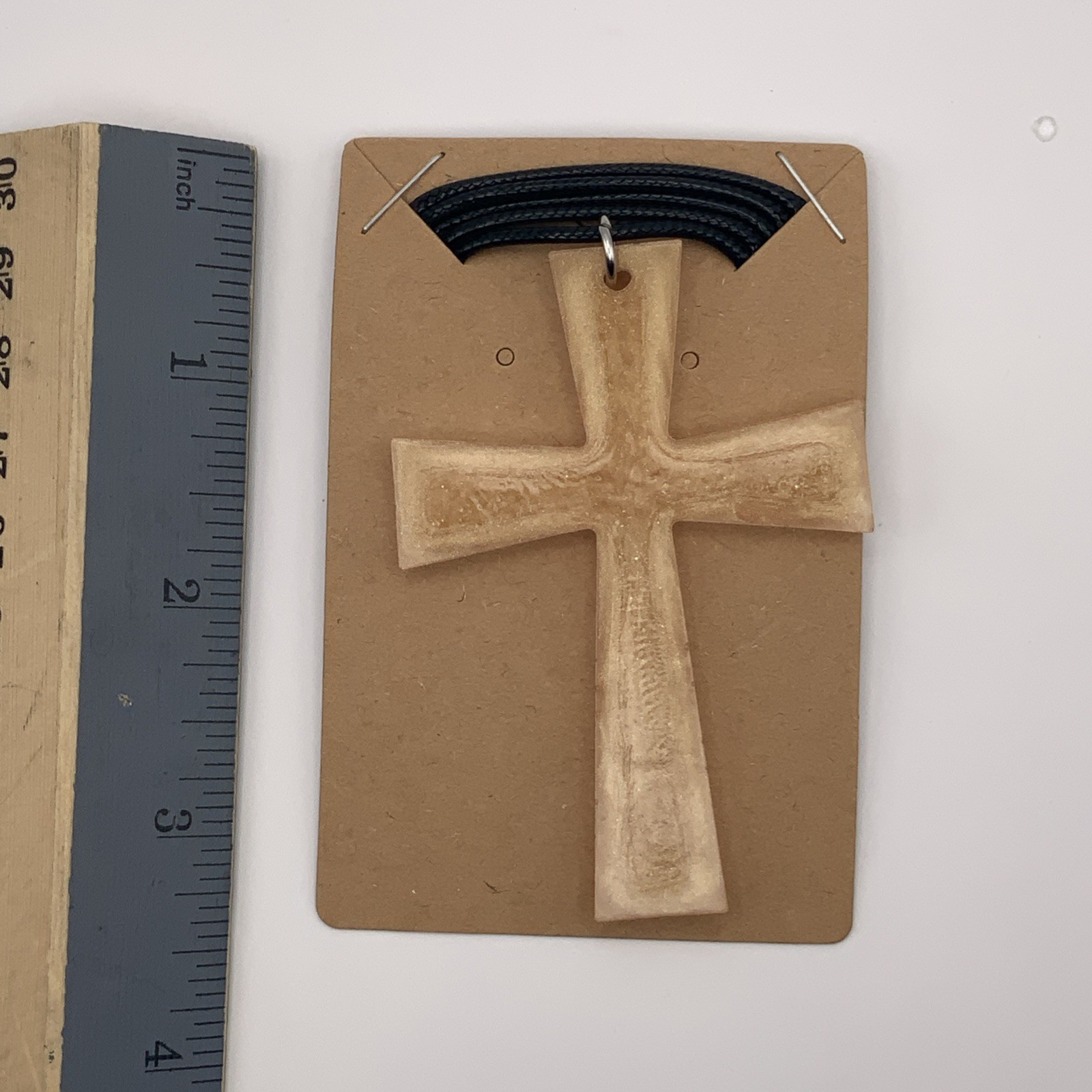 House Of David Handmade Cross Necklace Peach Cobbler Bulk Available