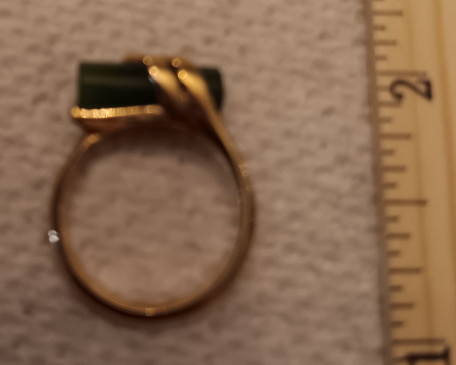 Avon 3 Faux Jade Ring, Earring And Braclet Vintage
