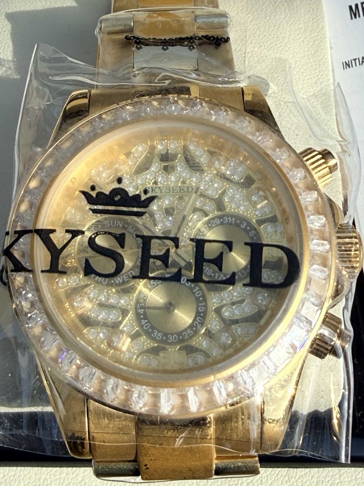 SKYSEED Men’s Sapphire Mechanical Watch, Fashion Luminous “Tiger Dee” Luxury