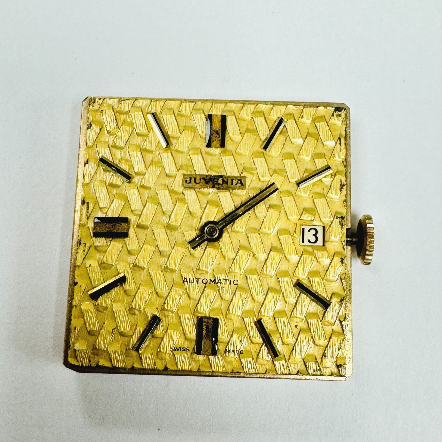 Juvenia Champagne 28mm Dial 17 Jewels with 1015 Automatic Movement Swiss Made