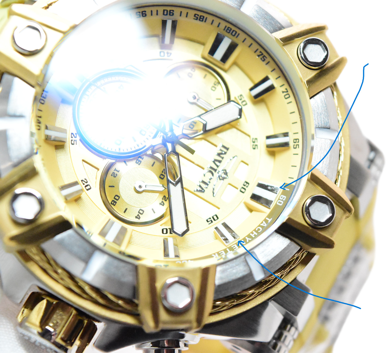 Invicta Bolt Desert Titan Men’s 52mm Tan Quartz Chronograph Watch 49808