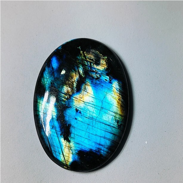 Labradorite Stone Natural Blue Labradroite Cabochon Gemstone 134 Cts. ME-11420