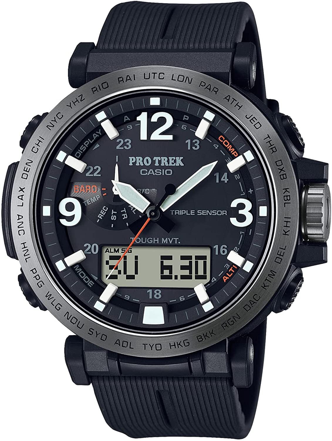 CASIO PROTREK Men’s Watch Climber Line Solar Black PRW-6611Y-1JF From Japan New