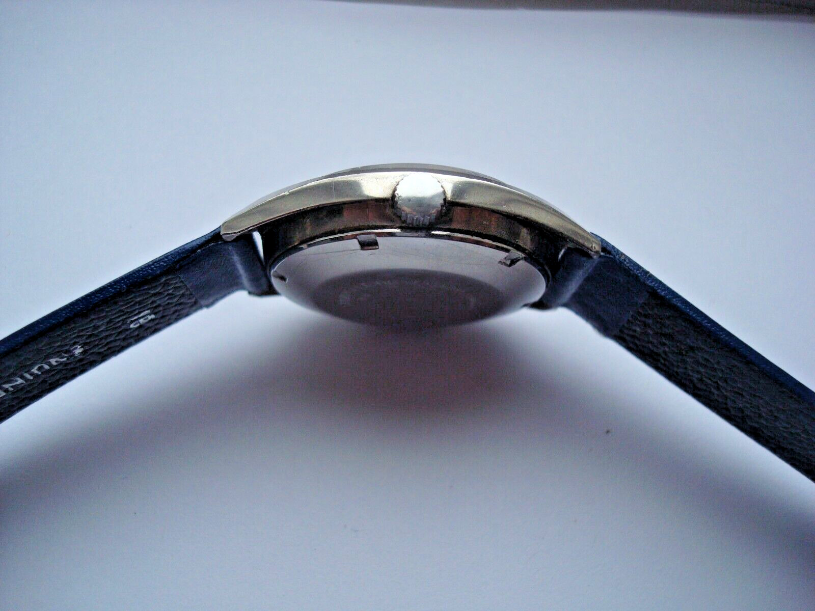 Caravelle Bulova Dual Day Men’s Automatic Watch ETA 2879 Blue Dial New Band Runs