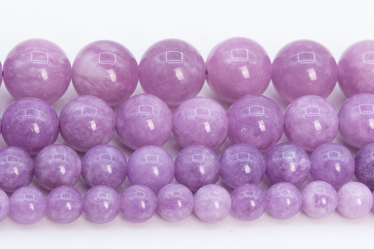 Quartz Beads Kunzite Purple Color Grade AAA Round Loose Beads 5-6/8/9-10/11-12MM