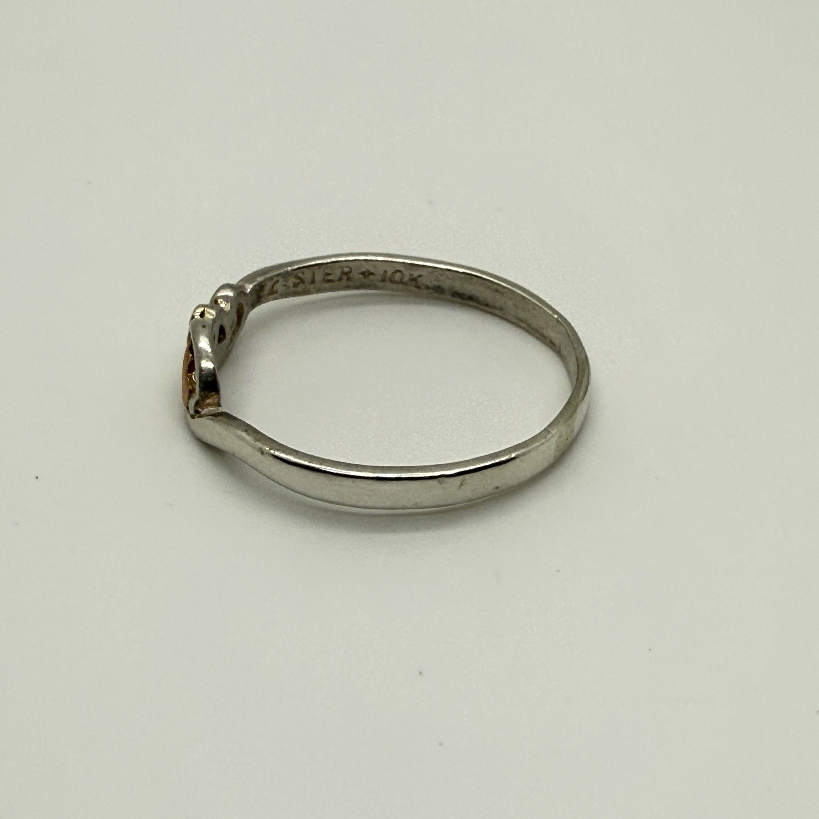 Landstrom’s Black Hills Gold Women’s Freeform Bypass Ring 12K Tri-Color Leaf 9.5