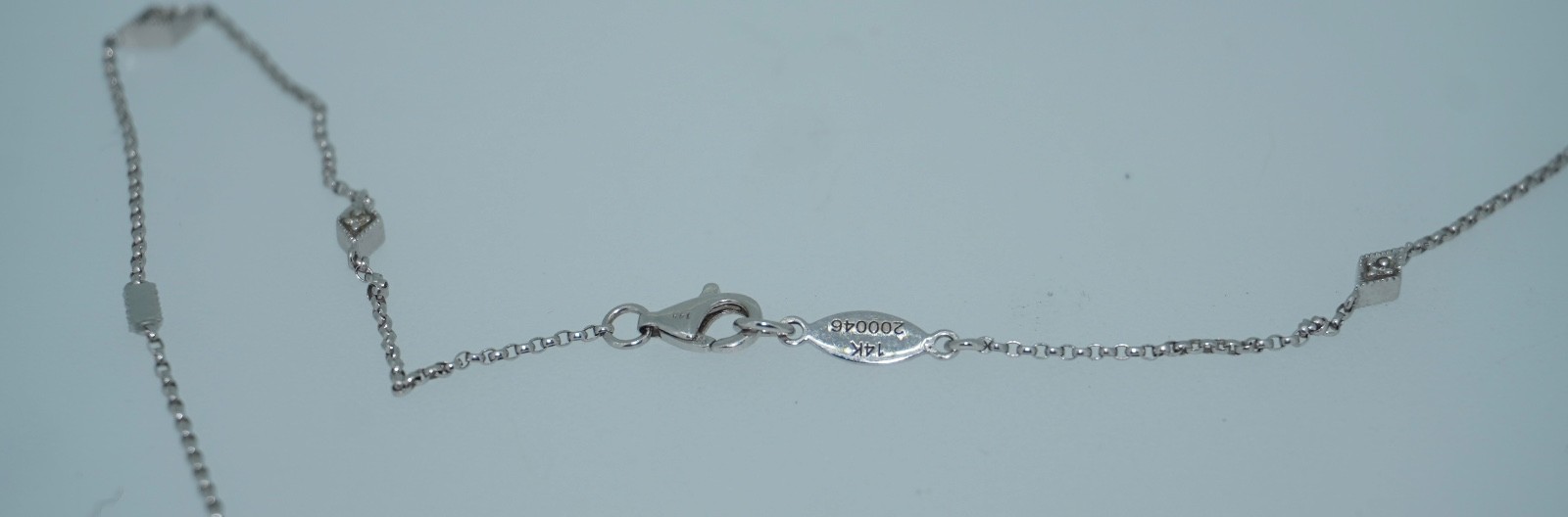 Gabriel & Co. 14K Sapphire & Diamond Chain Necklace
