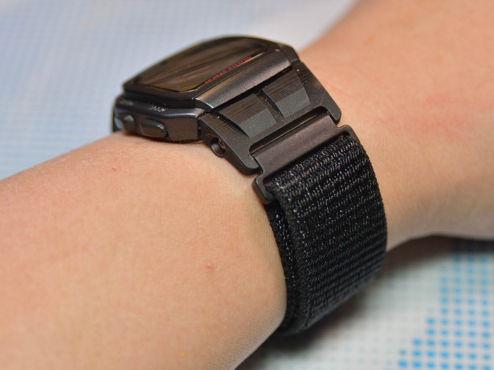 Tough Resin Strap & Band Adapter for Casio W96H Digital Watch