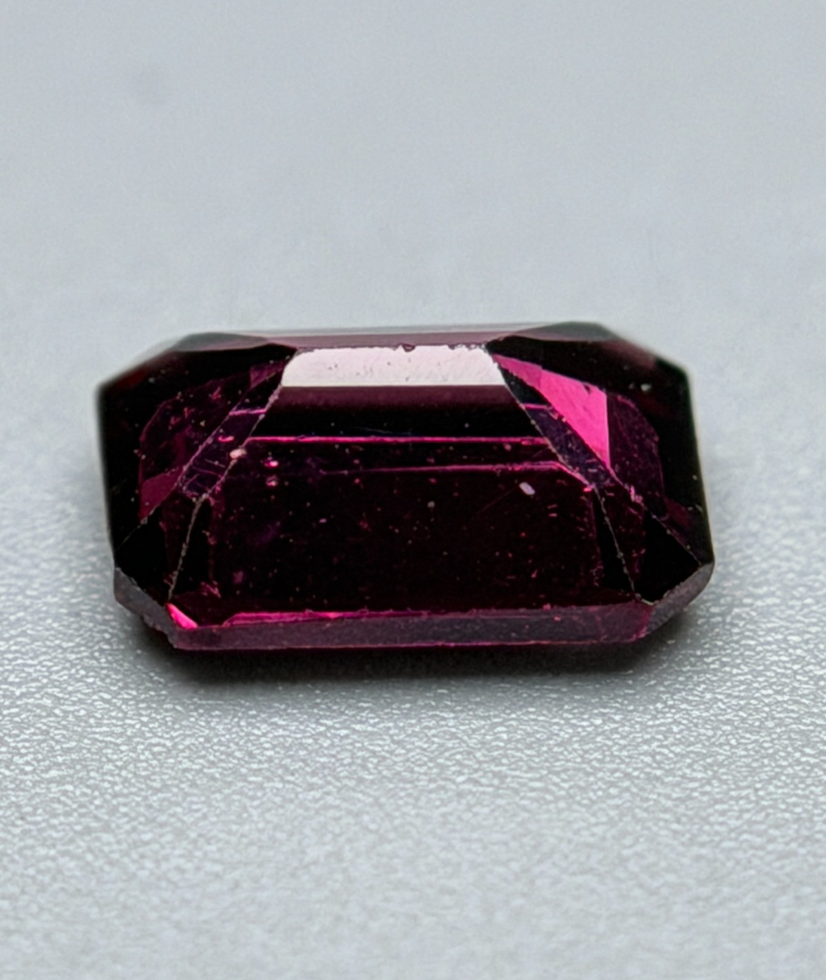 GIA Certified Natural 1.13 Ct Octagonal Red Pyrope-Almandine Garnet Gem Stone