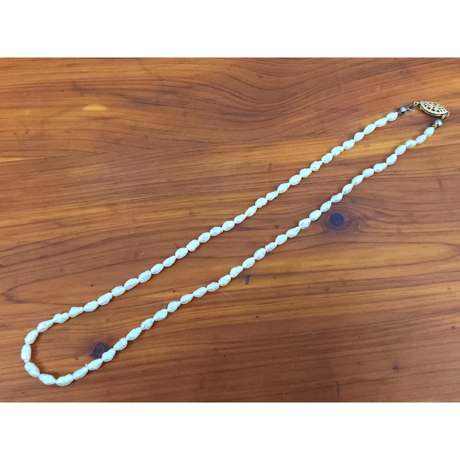 Vintage 14/20K Gold Filled Freshwater Pearl Necklace 16 1/2″