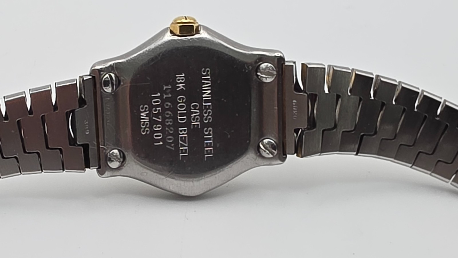 Ebel Classic Wave Lady’s St.Steel/Gold Bracelet Watch with 18ct Gold Bezel.