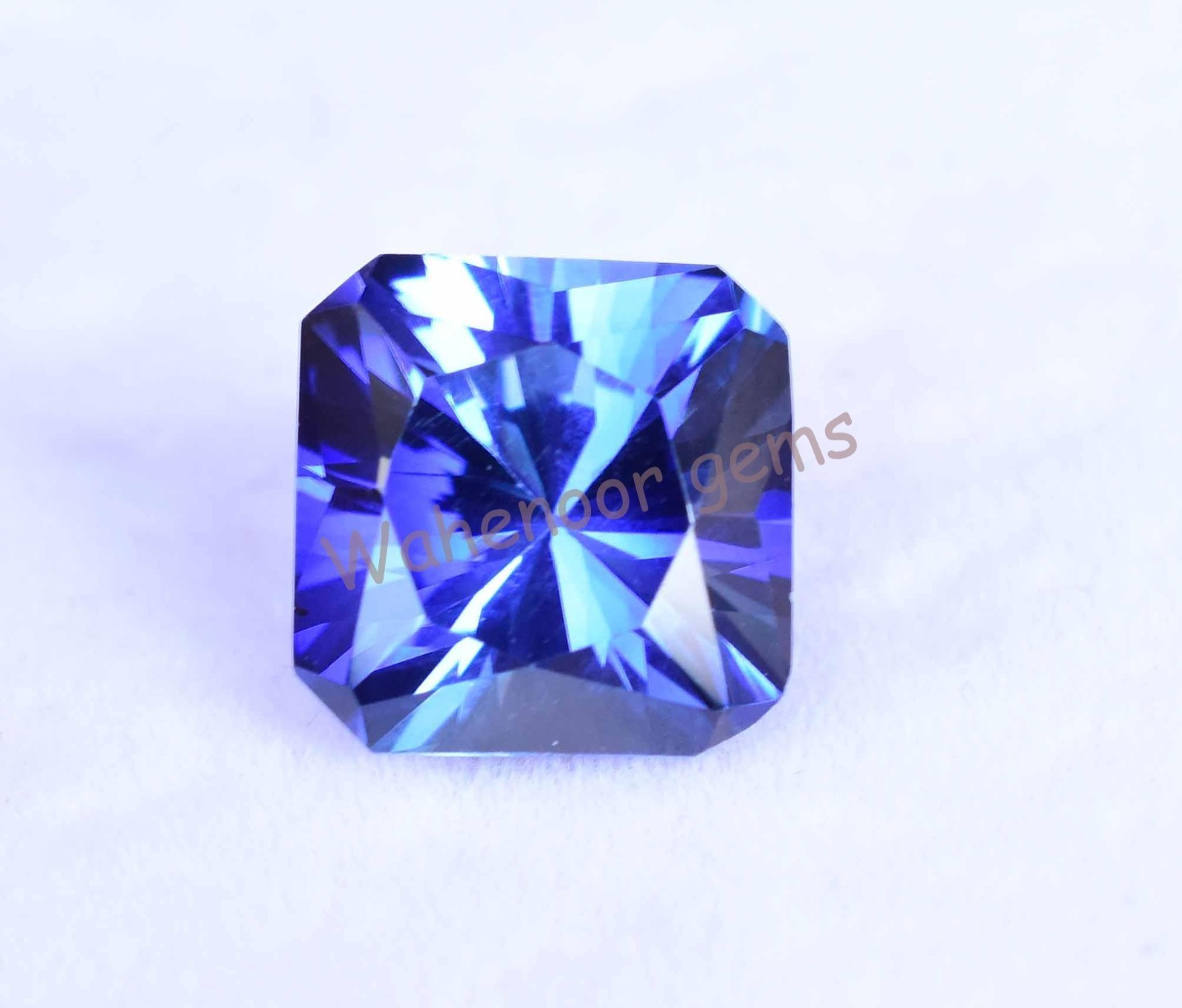 8.60Ct Natural Royal Blue Sapphire 10.9 mm Asscher Master Cut Certified Gemstone