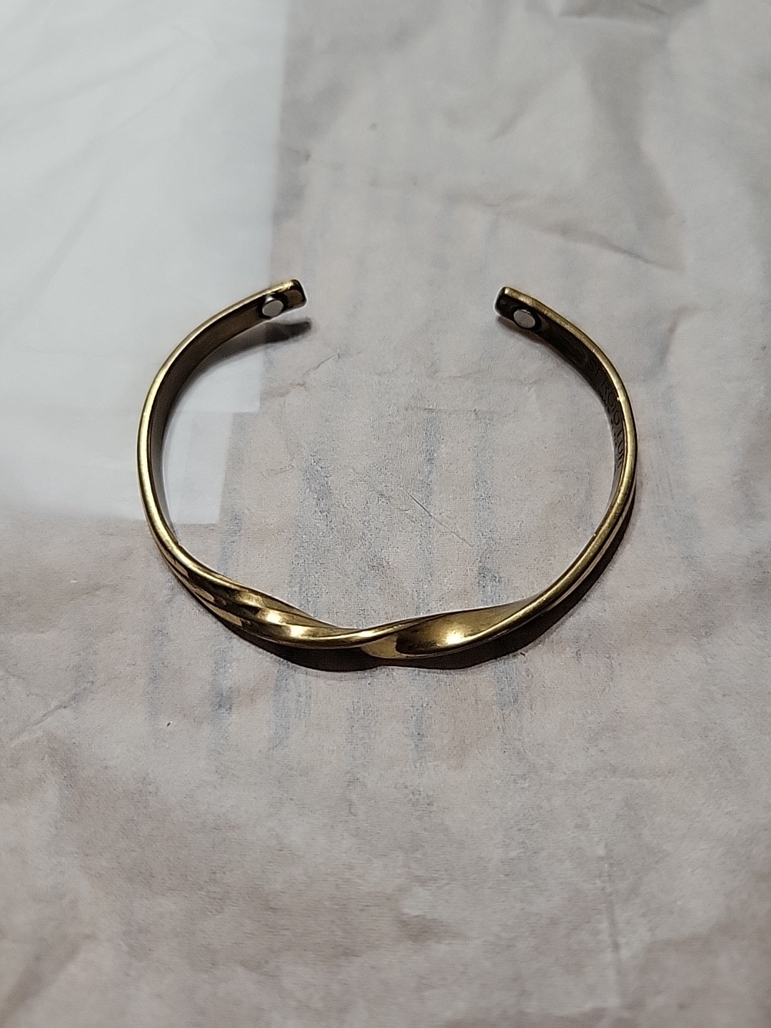 Sergio Lub Copper Bracelet Signed Hand Crafted In USA Twisted