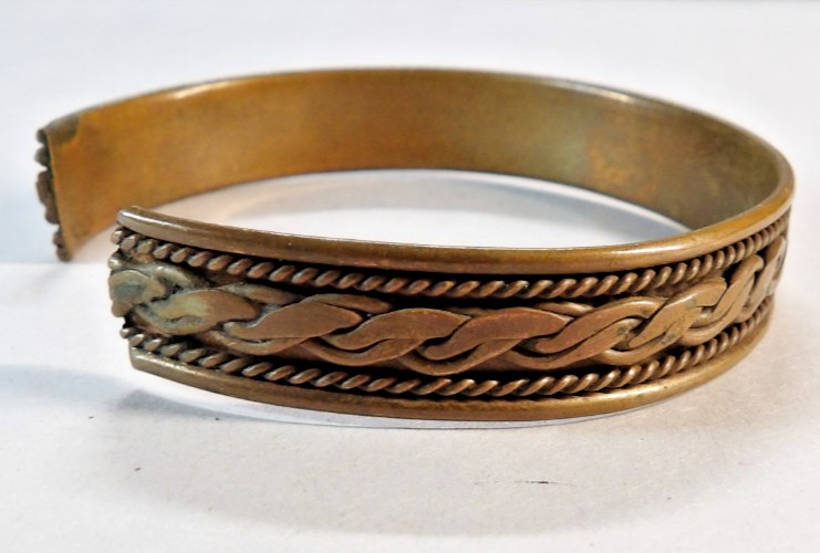 Pure Copper Bracelet Arthritis Pain Therapy Energy Cuff