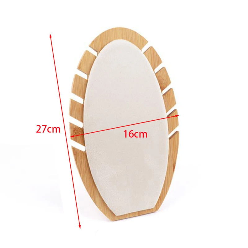 Bamboo Jewelry Pendant Necklace Display Board Organizer Shelf Holder Showcases