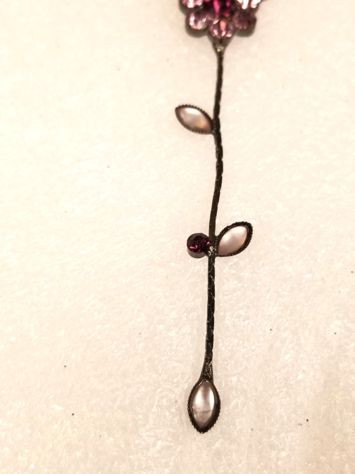 Claire’s Black Necklaces 1928 Drop Dangle Rhinestones Lot of 2