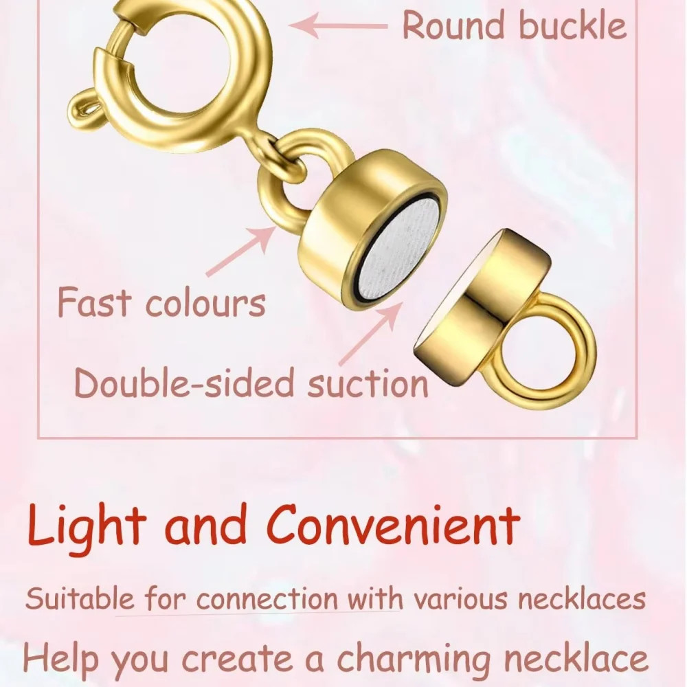 10 Pcs Magnetic Lobster Gold & Silver Color Clasp for Jewelry Necklace Bracelet
