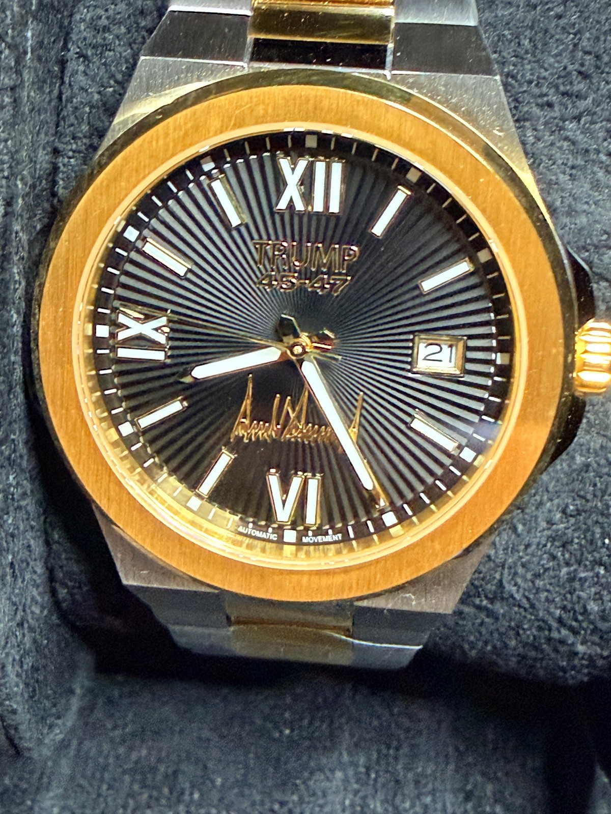 President DONALD TRUMP 45 47 Inauguration Jan 20 Watch BLACK SILVER GOLD # /500