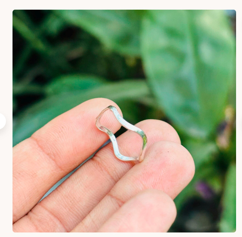 Band Handmade Silver Ring, 925 Sterling Silver, Dainty Silver Ring,