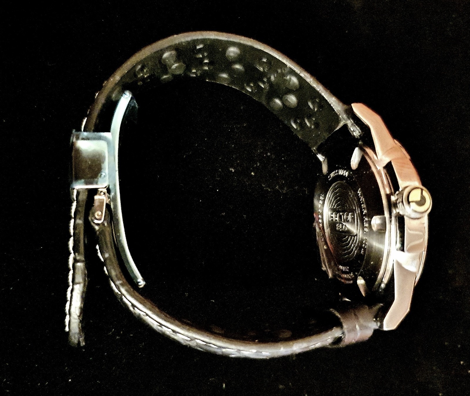 New Sector 850 Moon Face Steel Leather 100Mt Swiss Made Watch