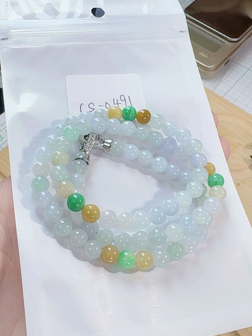 Japanese jade necklace CS0491 Natural Genuine Jade (Guaranteed Authenticity) Tah