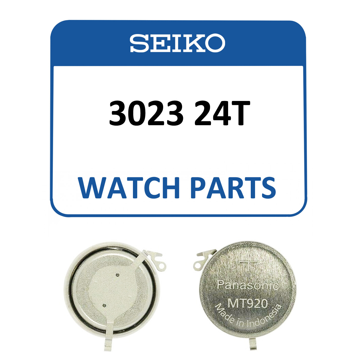 Genuine Seiko Kinetic Watch Capacitor 3023 24T Rechargeable Battery – NEW!