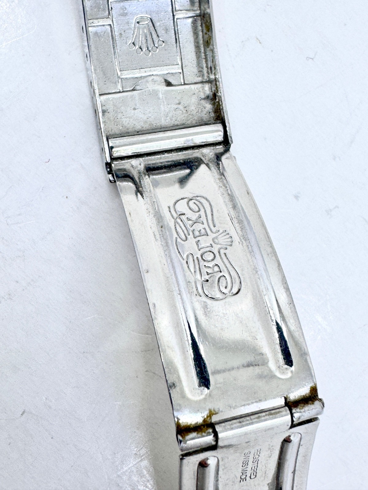 Rolex flip lock Clasp for Steel & Gold Oyster Bracelet Code 93153 18 year 1996