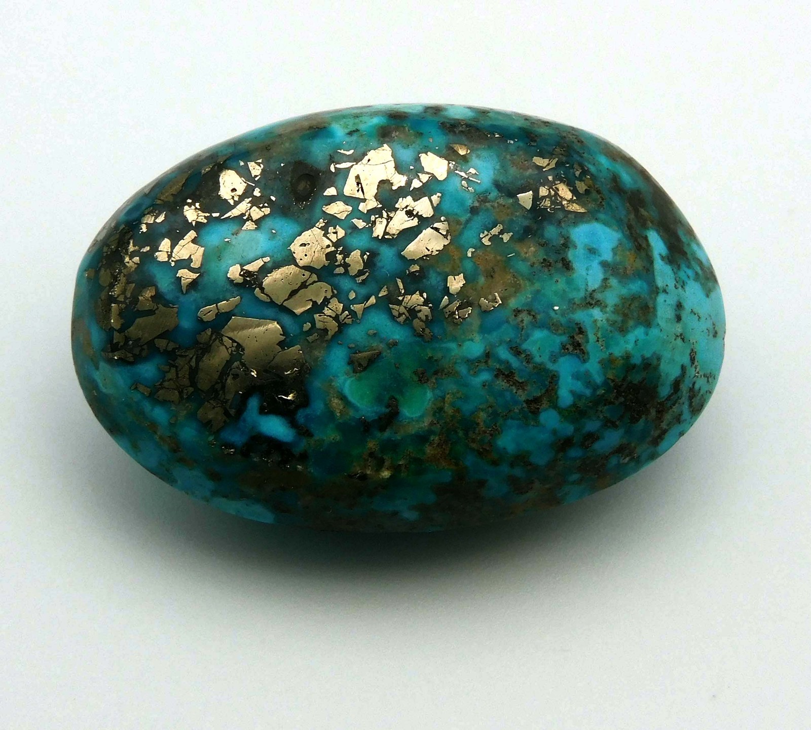 61.00 Ct Genuine Arizona Blue Turquoise Oval Cut Loose Gemstone