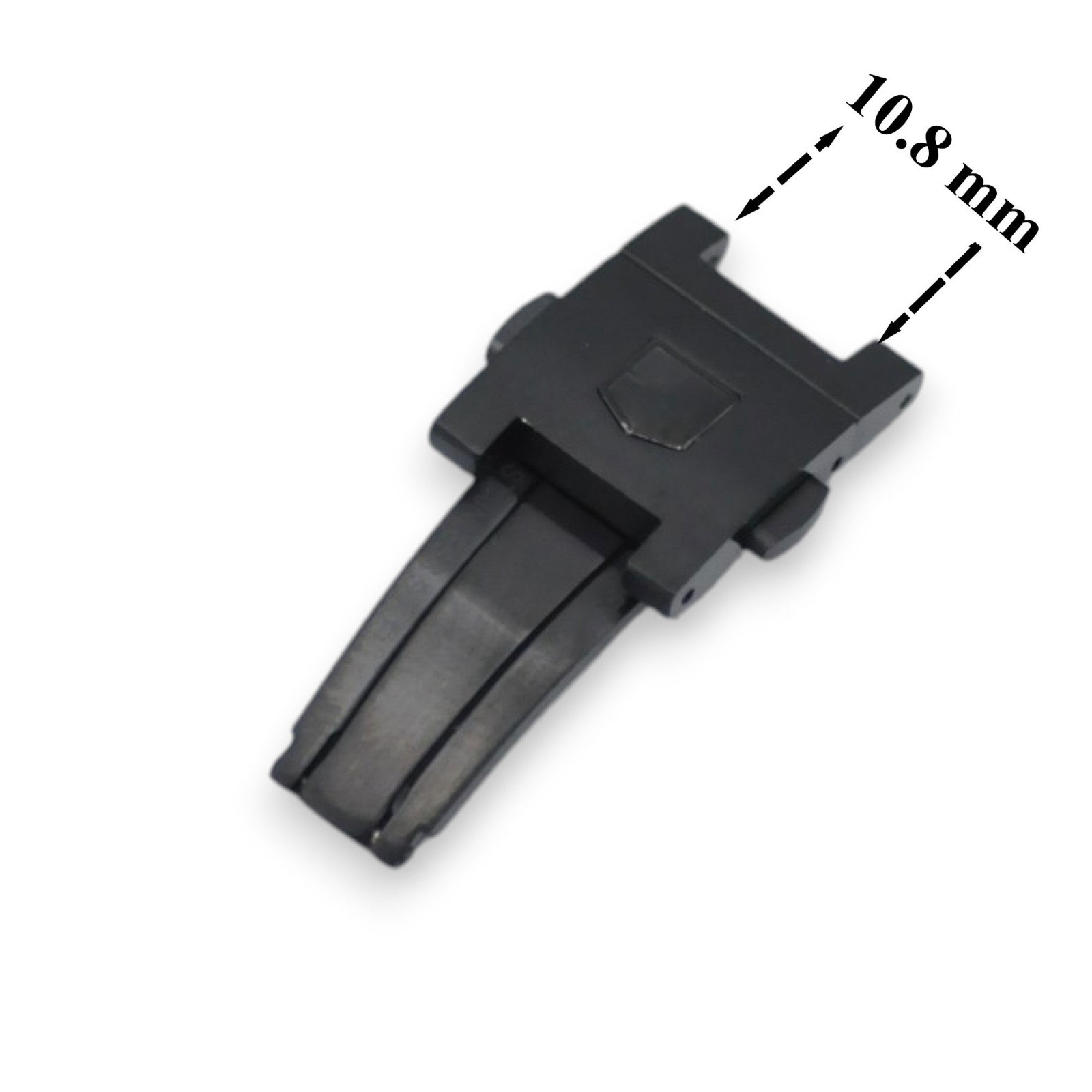 10.8mm Y F3 FAA031 Black Color Deployment Clasp For Tag Heuer