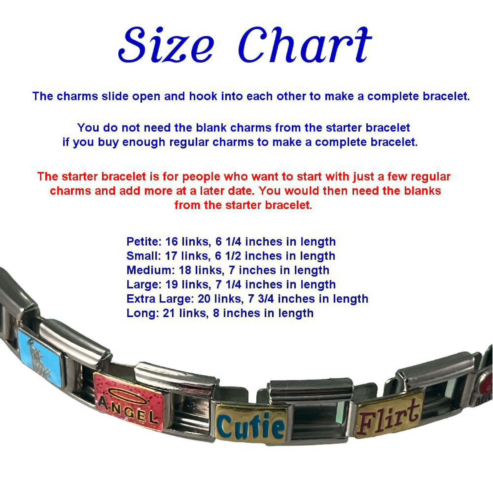 Italian Charms Lots to Choose from Italian Charm Links for your Bracelet (Set15)