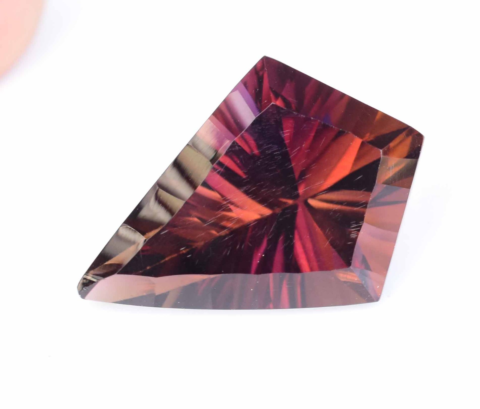 Natural Bolivia Ametrine Bi-Color 21.00 Ct Untreated Certified Loose Gemstone