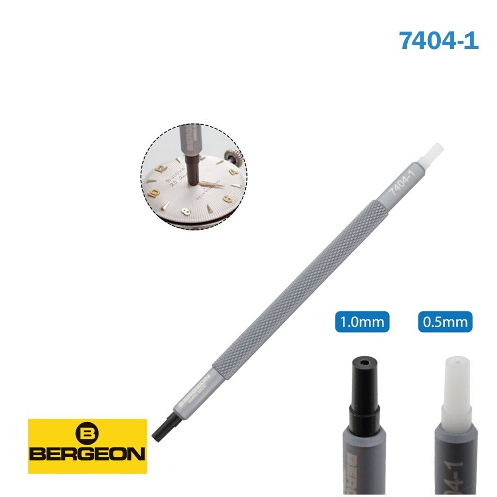 Bergeon 7404-1 Watch Hand Setting Tool – Swiss Made- 0.50 &mm 1.00mm Holes.