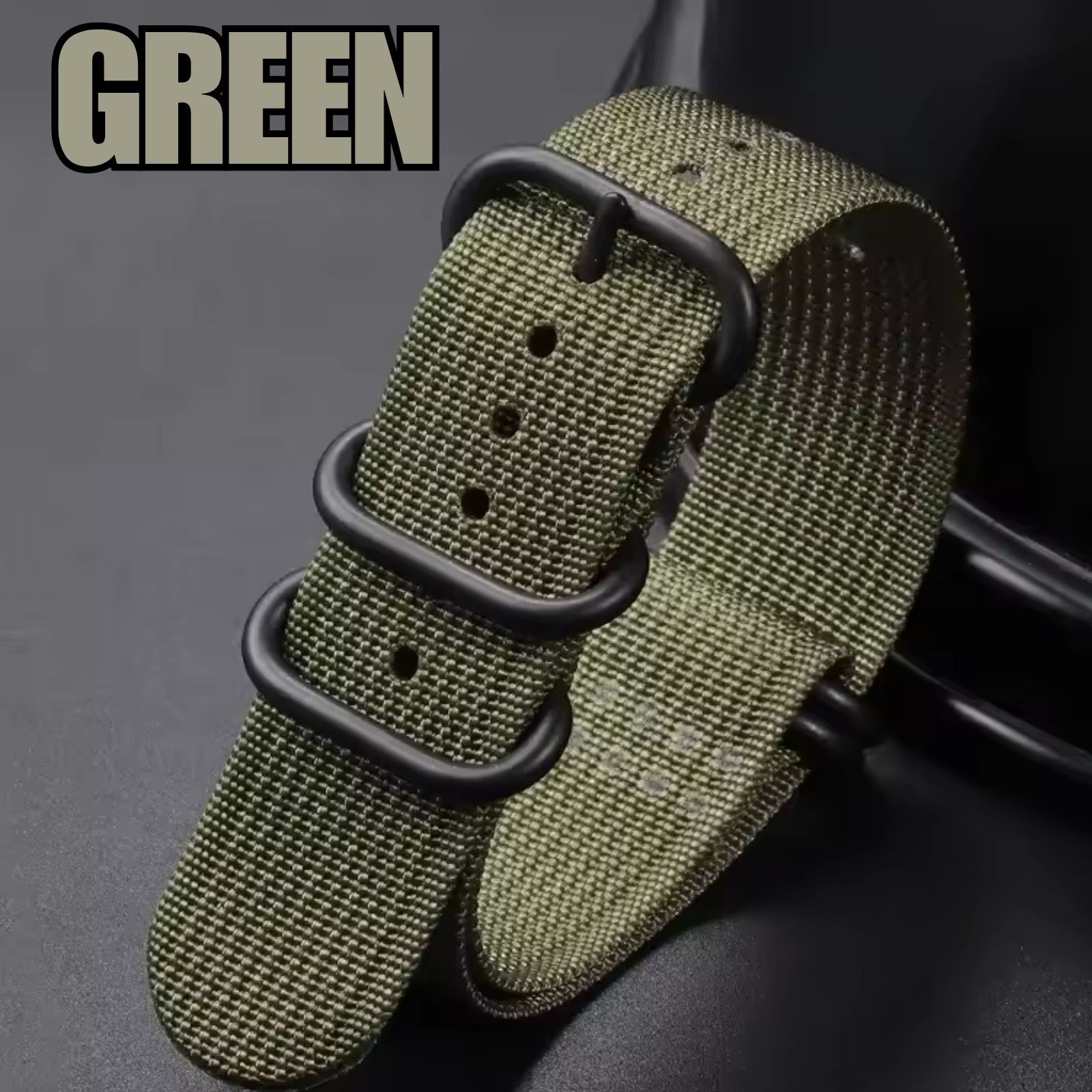 18mm 20mm 22mm 24mm Ballistic Durable Military Nylon Wrist Watch Band Strap New