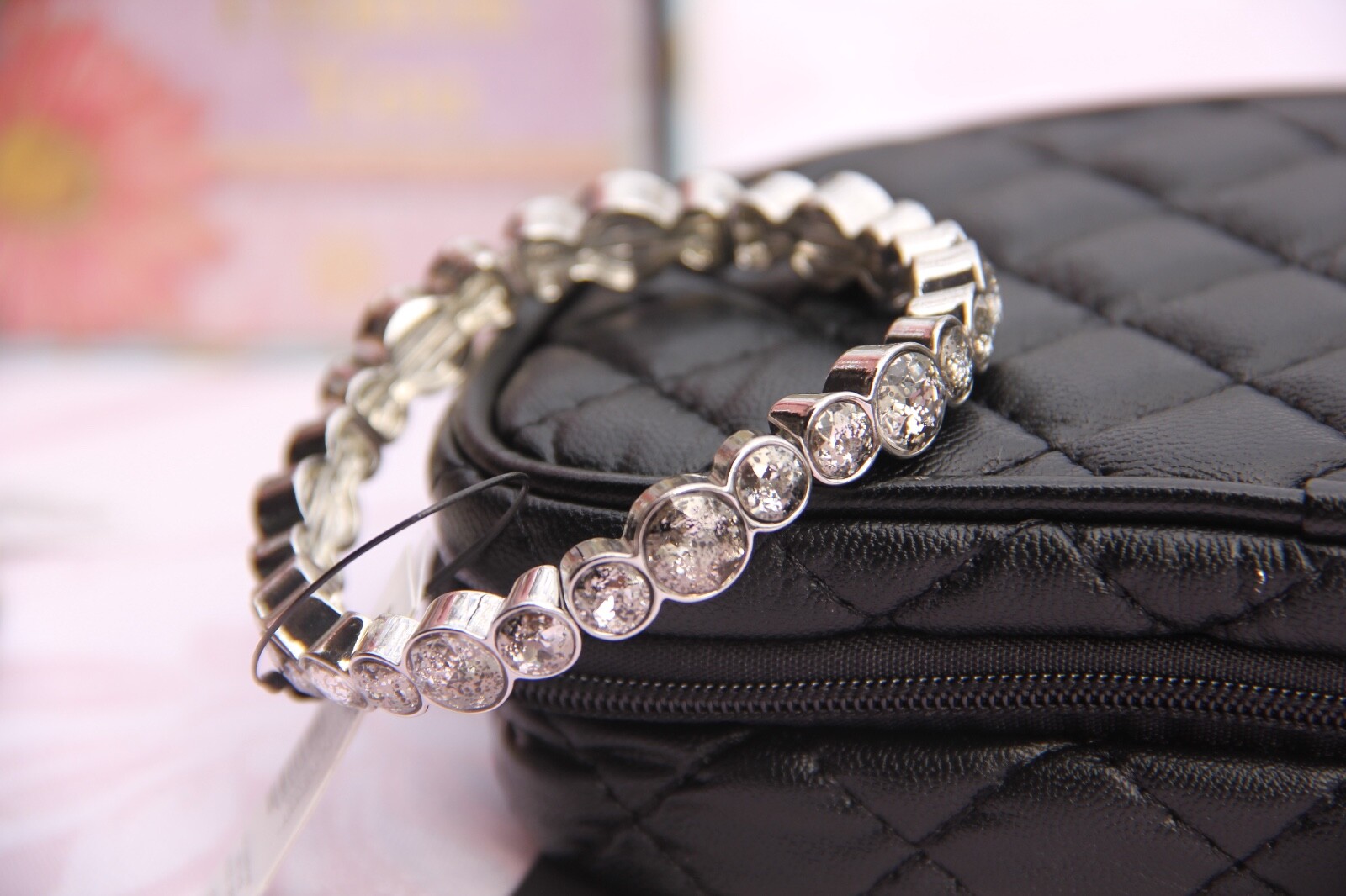 Chico’s Silver Pave Stretch Tennis Bracelet