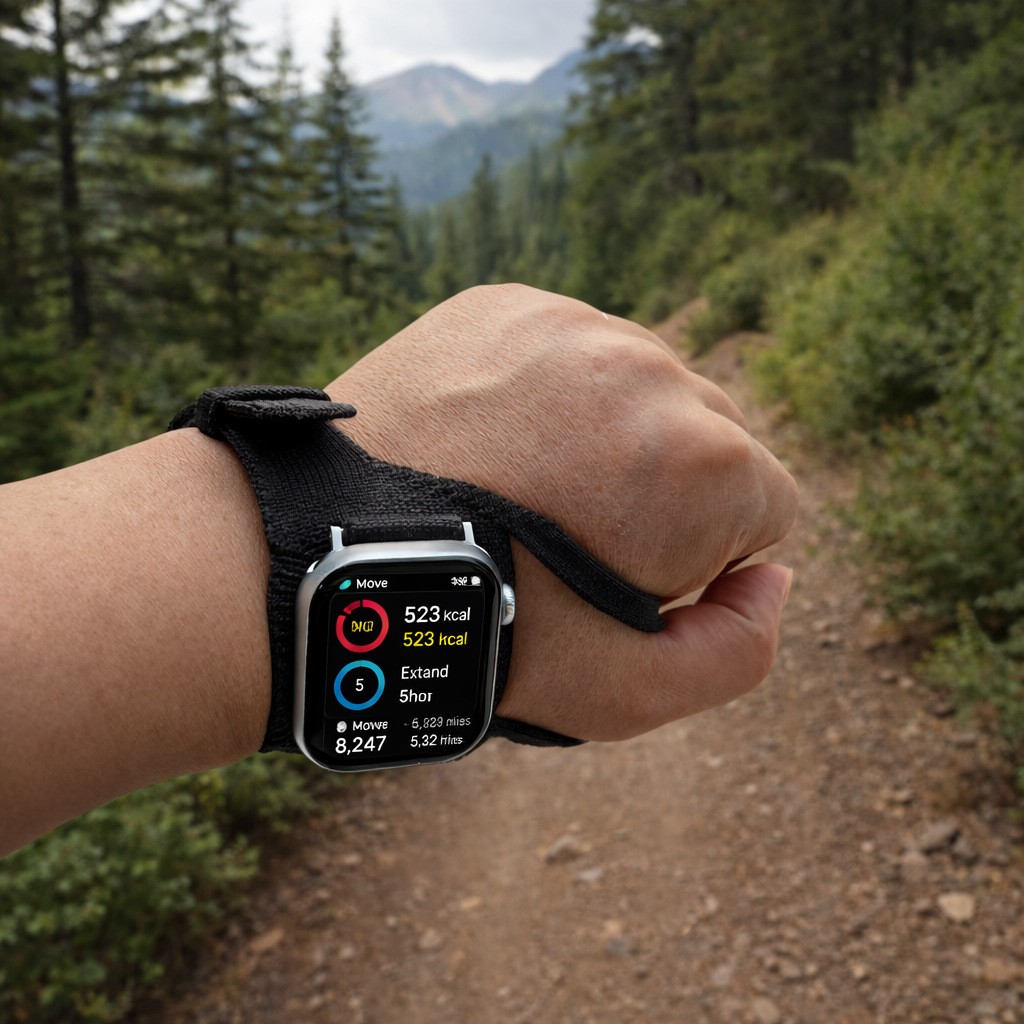 Breathable Knit Ergonomic Band, Perfect View Angle for All Apple Watch