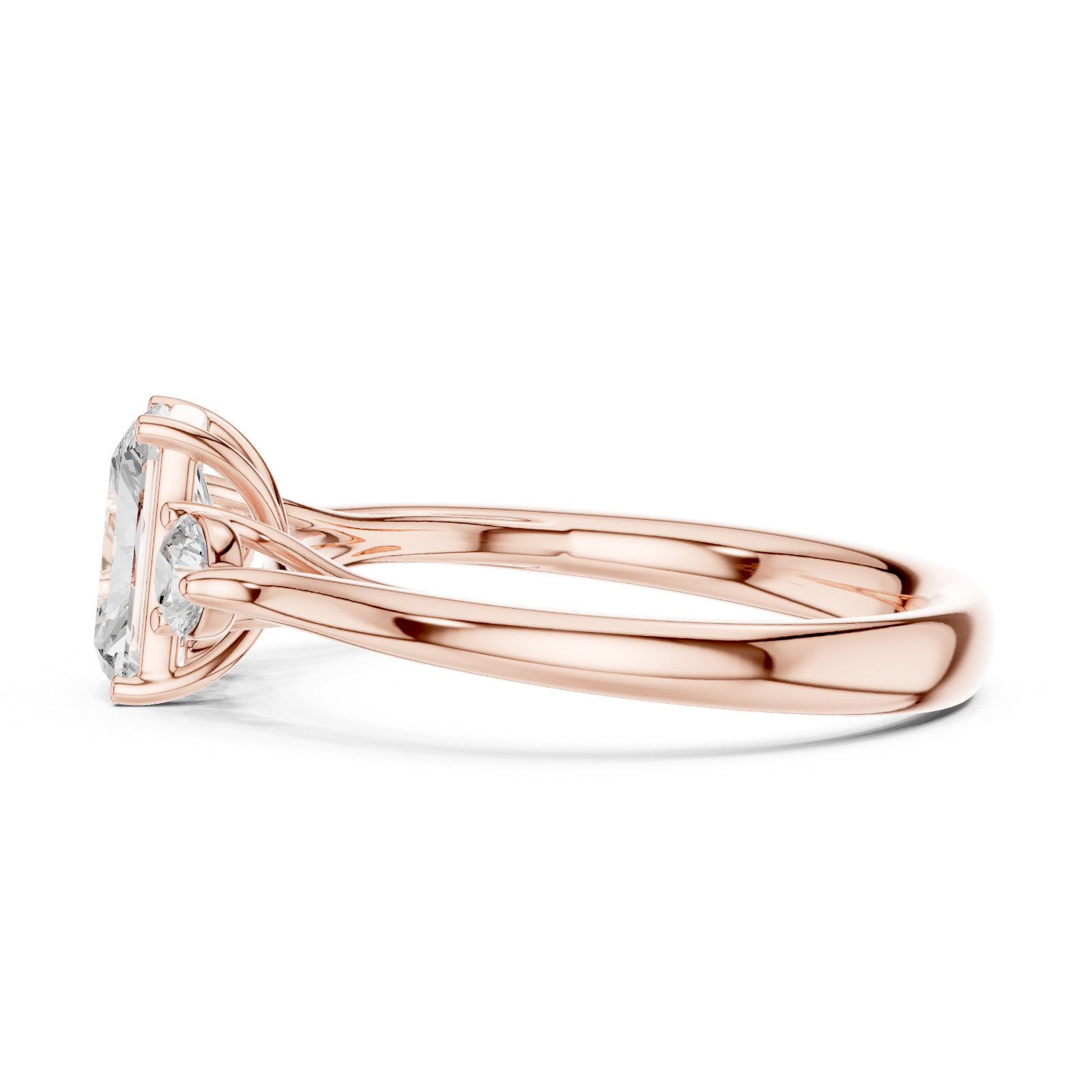 Radiant Certified 1.2 Ct Lab Grown Diamond Wedding Proposal Ring 14K Gold Over