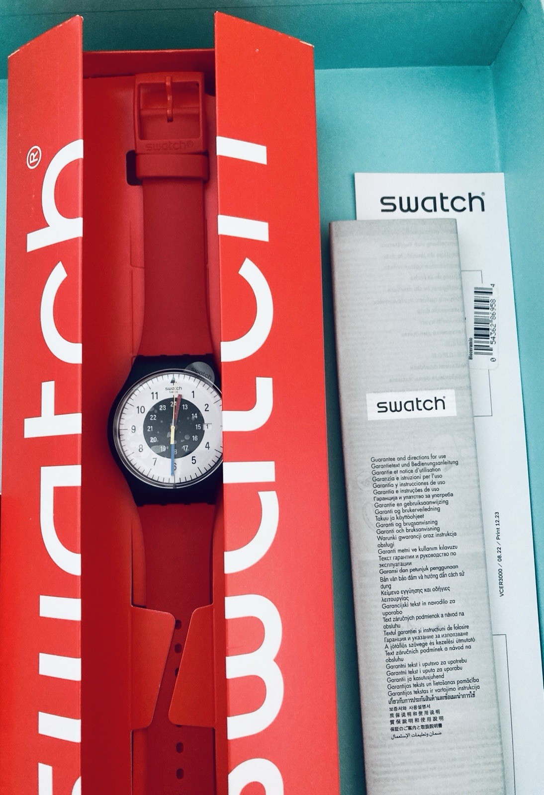 Limited Edition Swatch Originals Rouge & Noir “Back To 1984”Reloaded 41mm NEW