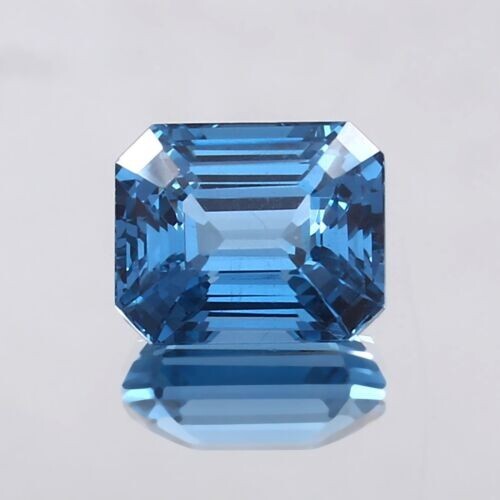 Extra Fine Natural Santa Maria Aquamarine Loose Radiant Cut Gemstone 14×10 MM