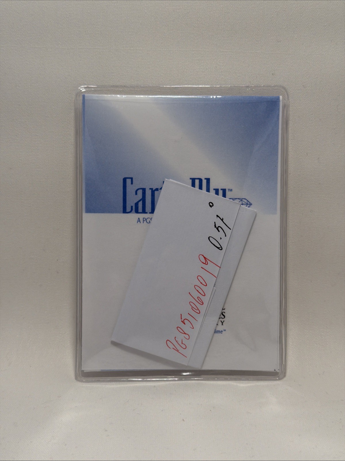 Carte Blu Cert 0.57 carat round brilliant K color ,I2 clarity Natural Diamond