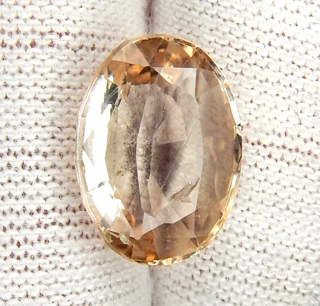 Fiery 5.1ct Imperial Topaz Natural Earth Mined Faceted Oval Brazil