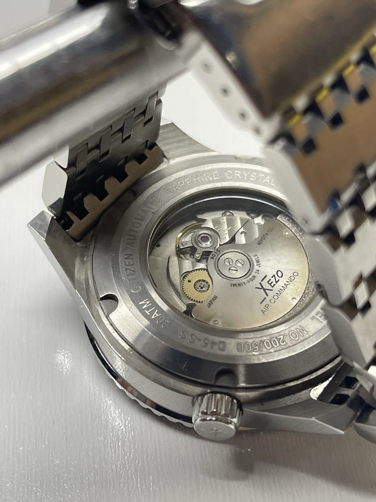 Men’s Xezo Air Commando 200M Swiss 26J Automatic Watch D45-SS Limited Edition