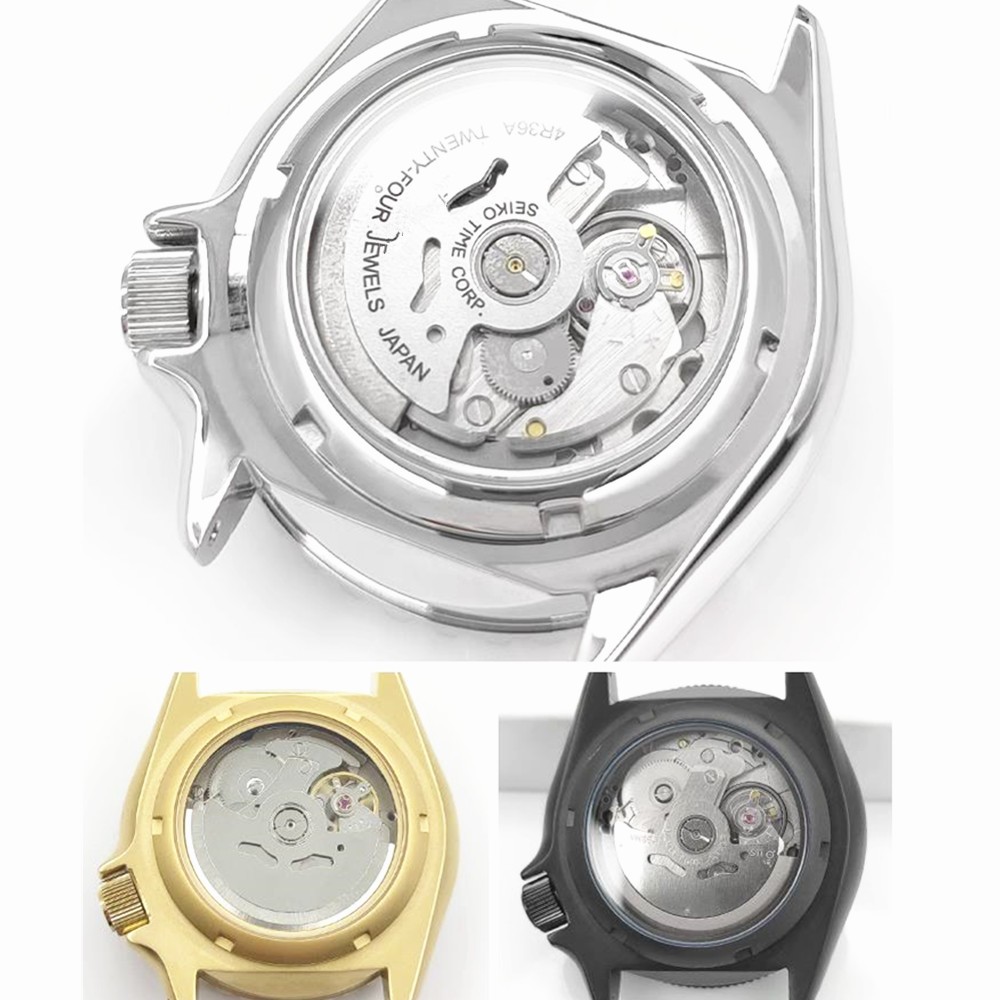 33mm Transparent Sapphire Glass Watch Case For Seiko SKX007 SKX009 SKX173 Watch-