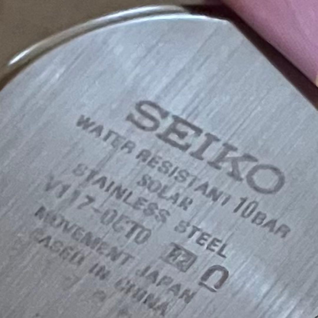 Brand New SEIKO Solar V117 0CT0 Working Item Ladies
