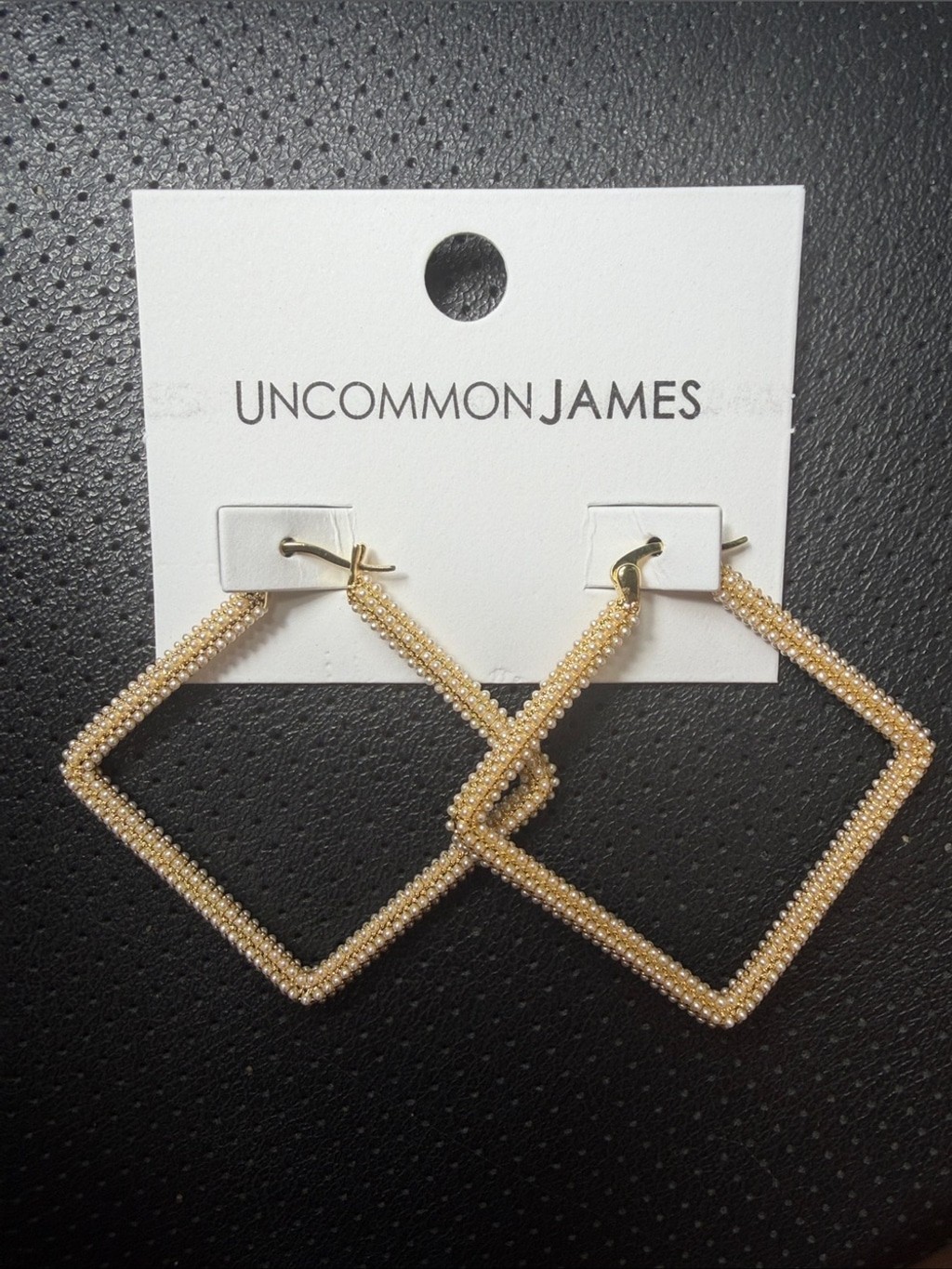 NWT Uncommon James Girl Boss 2.0 Geometric Hoop Earrings